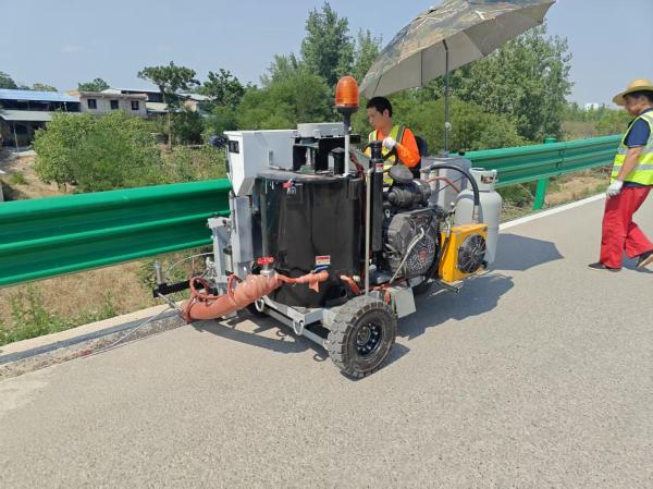 Mini Driving Thermoplastic Road Line Marking Tricycle -Extrusion Marking