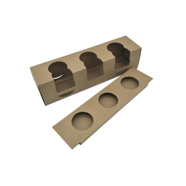 Papel de embalagem de Brown que empacota com bandeja, caixas de cartão ondulado