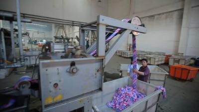 Máquina de lavar de descarregamento automática manual 200m da corda do formulário/câmara