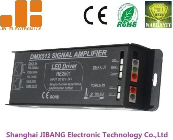 DMX512 Amplifier DMX Signal Splitter With Single Channel Distribution Output DC12-24V