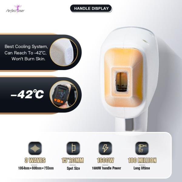 Длина волны 2 машины 3 удаления волос лазера диода 808нм Альма лицевая 2 регулирует