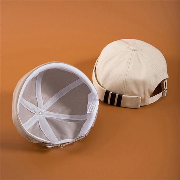 Высококачественные вышитые свернутые крышки, подгонянные пластиковые крышки Докер пряжки, помытые черные Бримлесс шляпы