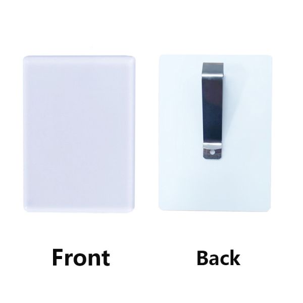 DIY Printed Sublimation Blank Acrylic Car Photo Clip Custom Car Sunshade Decoration