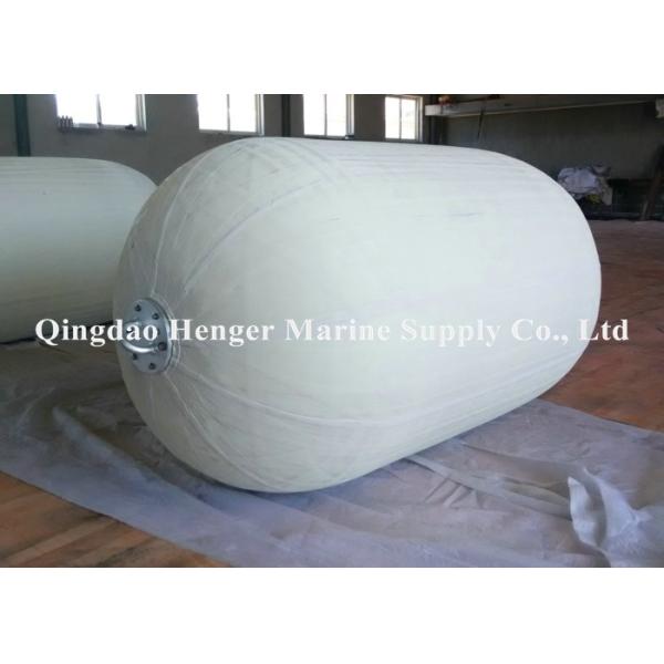High Pressure White Floating Dock Fenders / Air Filled Floating Fender For Harbor And Ports