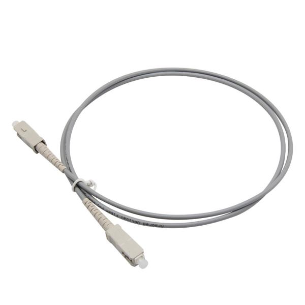 PVC LSZH Multimode SC To SC Fiber Patch Cable FTTH Leather Jumper
