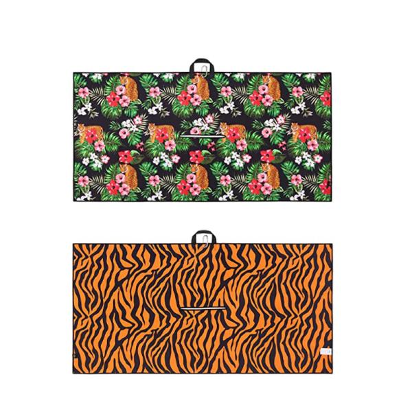 Custom Printed Sublimation Waffle Microfiber Golf Towels With Logo