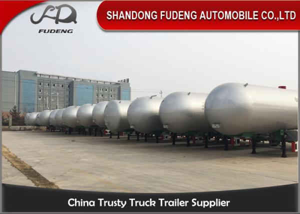 52000 Liters LPG Tank Trailer Mechanical / Air Suspension Max Payload 25 Tons