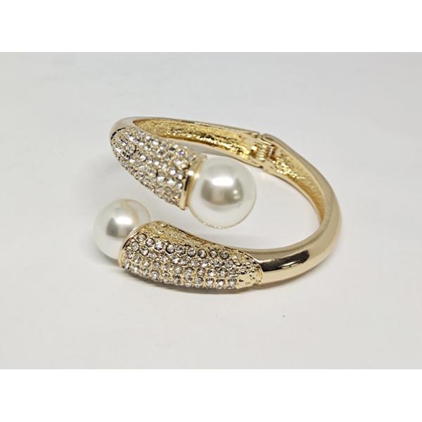 Crystal Bracelet Bangle for Women Gold Silver Color Wedding Bracelets & Bangles Jewelry Gift