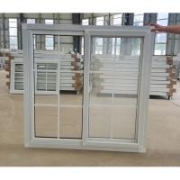 Single Glass Tempered Glazed UPVC Sliding Window And Door With Grill Mosquito Mesh