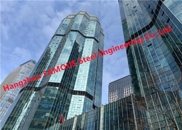 Laminated Insulation Glass Facade Curtain Wall High Rise Commercial Building