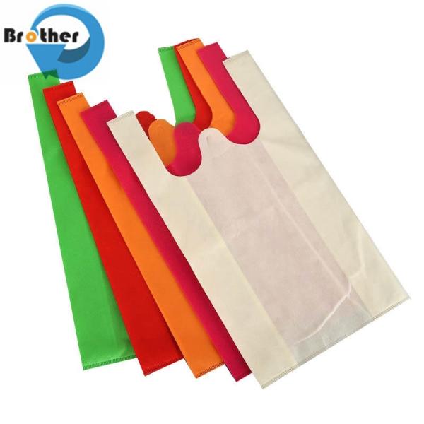 Cheap Price Emboss Non Woven Advertisement Bag Big Size PP Non Woven Shopping T-Shirt Bags for Supermarket