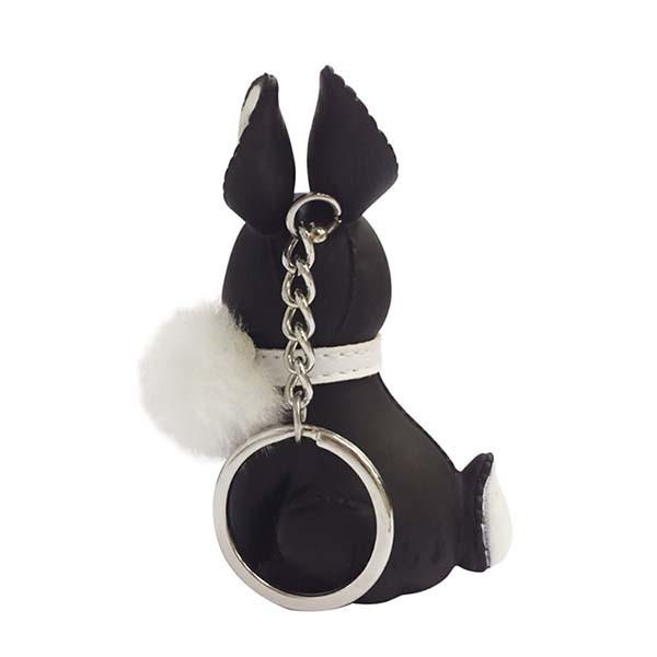 OEM ODM Promotional Plastic Keychain , Rabbit Key Ring Eco Friendly Material