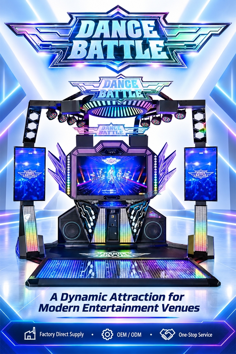 Interactive Dance Arcade Machine for Entertainment Centers