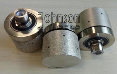 75mm Diamond Vacuum Brazed Drum Wheels 50mm Height For Grooving Stone