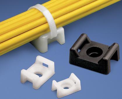 Horse saddle type cable tie mounts