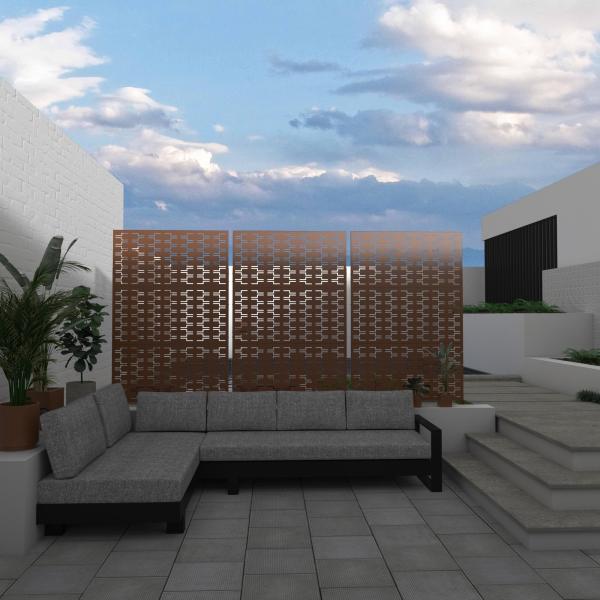 Garden Decorative Aluminium Fencing Trellis Soundproof Privacy Fence