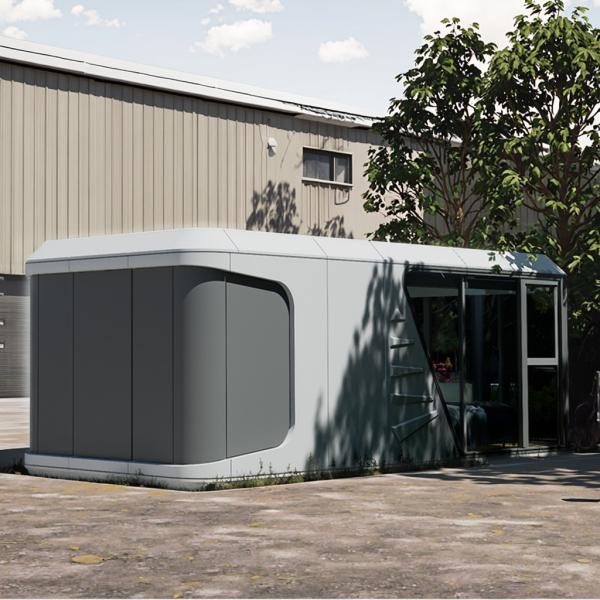 Mobile Prefabricated Cabin House 28㎡ Eco-Friendly Hotel Office Pod
