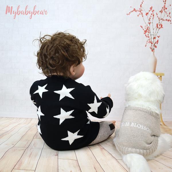 Jacquard Autumn Winter Wool Woolen Boy Girl Designer Knitted Winter Sweater Baby Cardigan