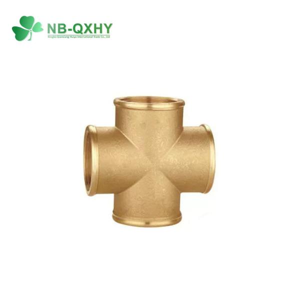 GB Standard 3/8 Brass Copper Compression Fittings Plumbing Tee for Water System