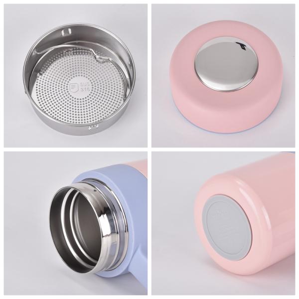 500ml Capacity Stainless Steel 316 Handle Cups Tea Mugs With Tea Strainer Custom Logo