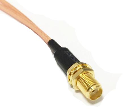 2X TS9 Female to Y Type Right Angle SMA Coaxial Cable Assembly Pigtail 15CM