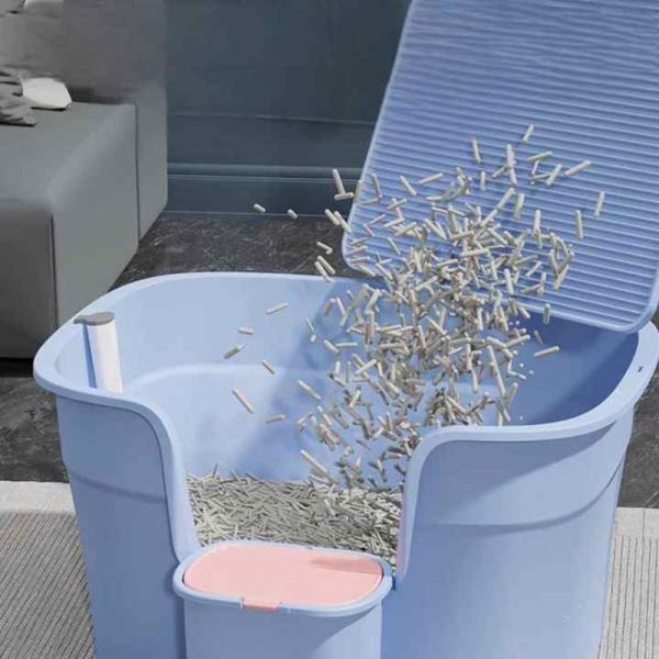 Pet Supplies PP Plastic Pet Cleaning Products Set Biodegradable Cat Litter Box