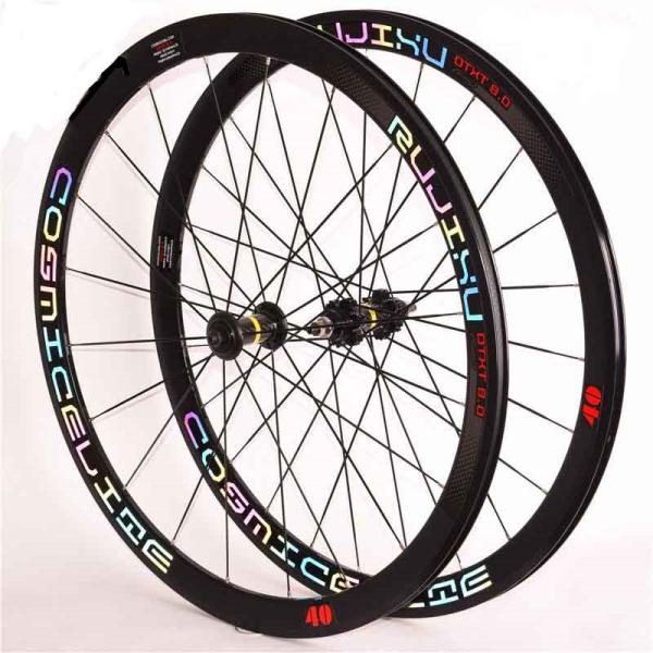 Straight Pull Hub 700c Single Speed Wheelset With Clincher Rim And Black Finishing