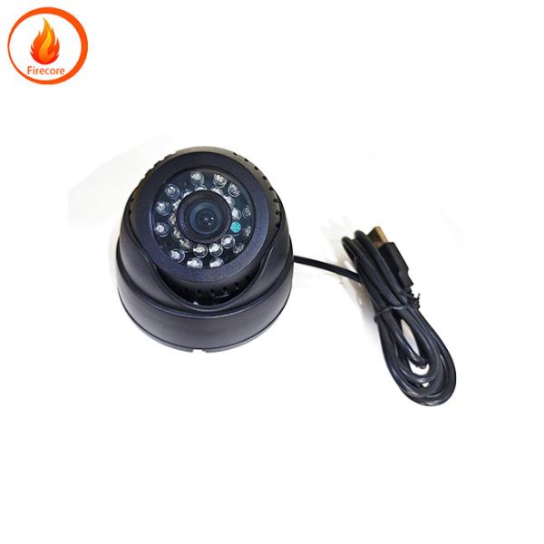 Black Hemispherical USB Powered Dash Camera Monitoring System 1080P