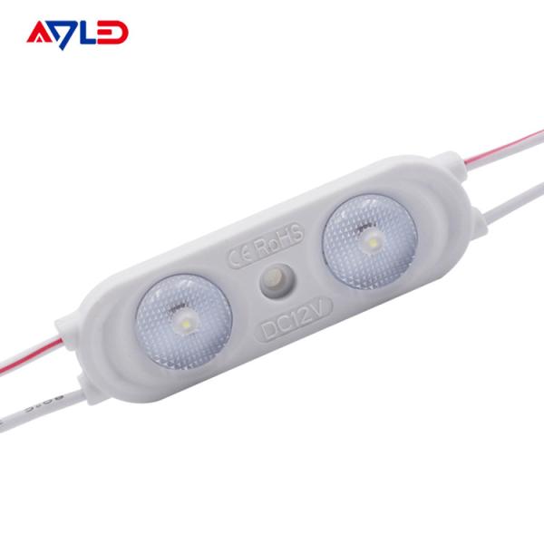 as luzes do módulo do diodo emissor de luz 3000K assinam a iluminação 12V 2 impermeáveis do branco morno 2835 SMD
