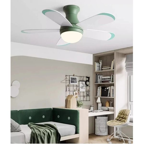 Control Low Floor Household Fan lamp colorful Children Room Ceiling Fan Light(WH-VLL-33)