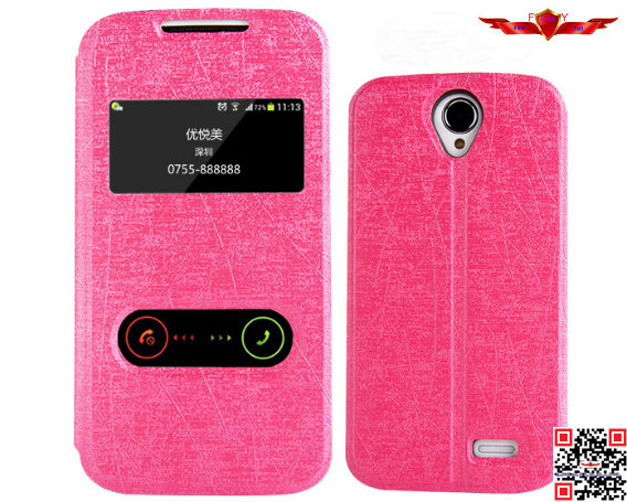 100% Perfect Fit Brand New Colorful PU Flip Leather Cover Case For Lenovo A388T Ultra Thin