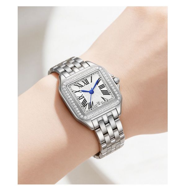L'Onde Carrée: Women's Luxury Square Quartz Watch