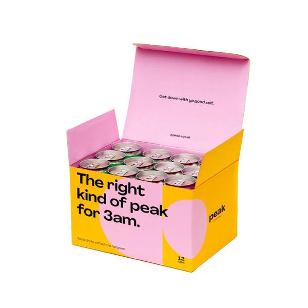 Custom Logo Eco Friendly Corrugated Carton Fruit Juice Paper Box Packaging