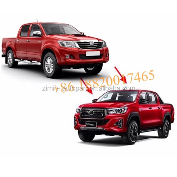 Toyota Hilux Vigo 2008 Модифицированная светодиодная передняя лампа Замена ABS Пластиковая головная лампа