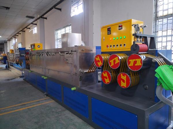 80KW Power Consumption PP Strap making Machine with automatic winder and PLC control
