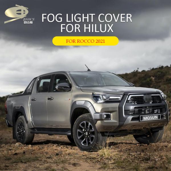 ABS Exterior Body Kits Car Fog Light Cover For Hilux Revo Rocco 2021