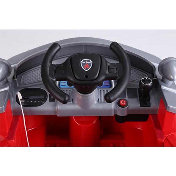 2022 Горячая поездка на машине 6V 12V Электрическая пожарная дорожка Автомобильная игрушка для детей Веселое приключение