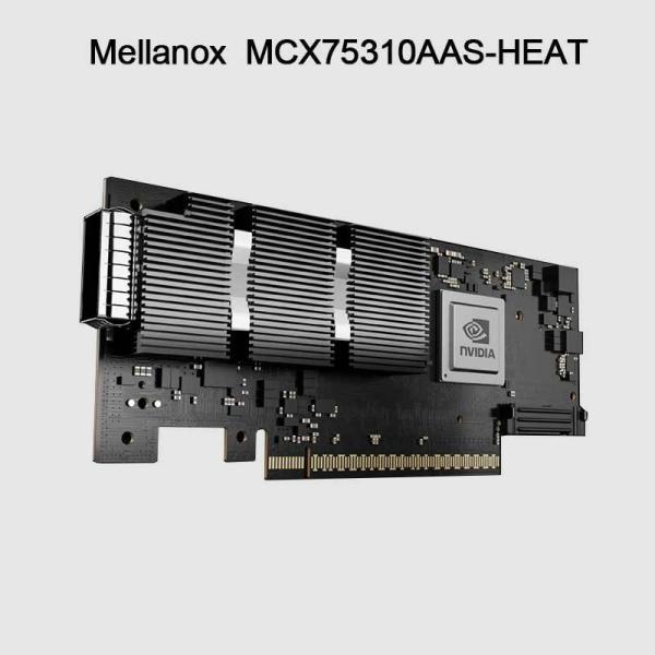 NVIDIA ConnectX-7 Adapter MCX75310AAS-HEAT(900-9X766-003N-ST0) Single-port OSFP InfiniBand: NDR200 200GB/s (Default speed)Ethernet: 200GbE PCIe X16 Gen 4.0/5.0