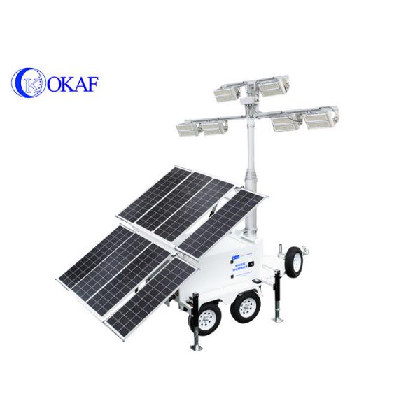 OKAF Mobile Solar Light Tower for Construction Lighting