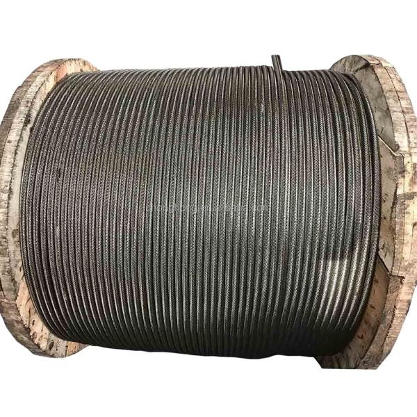 26mm 6x37 FC Wire Rope Ungalvanized Steel Cable Ropes with Black Oil Construction Special Cold Heading Steel 26mm