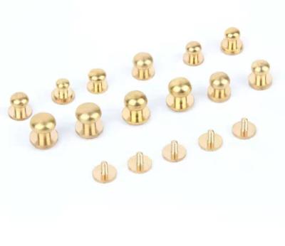 Sturdy Brass Handbag Feet Studs And Rivets Bottom Screw Back For Home Textile
