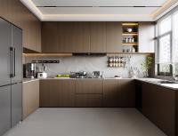 Cuisine Complète Meubles Modernes Modulaires en Mélamine avec Tiroir Caché