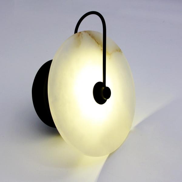 Modern Sconces Lamp Wall Lights Marble Lampshade LED Lighting marble wall light (WH-OR-57)