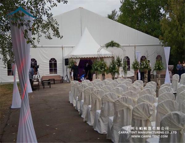 Rainproof PVC Fabric Wedding Marquee Tent Max. Wind Load 80 ~ 100km/H