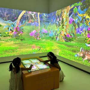 Interactive Gaming Projector System 3400 Lumens 1024x768 Resolution