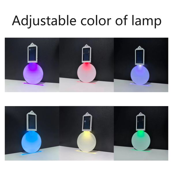 Solar-Powered Sublimation Acrylic Pendant Light Blanks Custom Acrylic Lamp Ornament Holiday Decorations