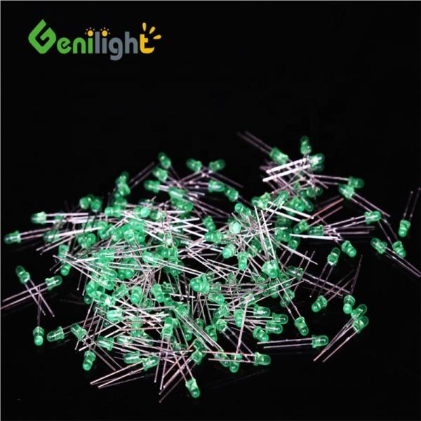 Fixed LED Light Emitting Diode GREEN F3 LEDs Diode with Max. Reverse Voltage of 5V