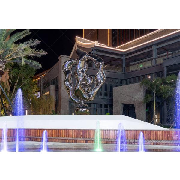 Наружная скульптура из полированной нержавеющей стали Духовная крепость для коллекции