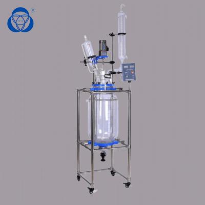 Chemical Lab Glass Reactor , Jacketed Lab Reactors 20L 50L 100L 200L