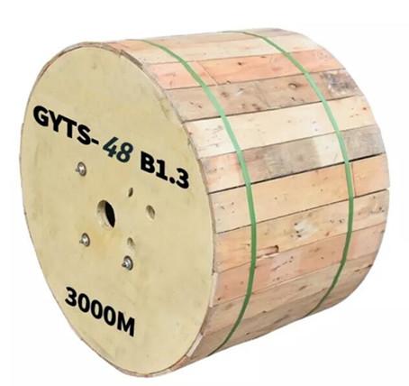 GYTS SM Armoured 48 Core Fiber Optic Cable Outdoor  9/125u For Telecom Comunication